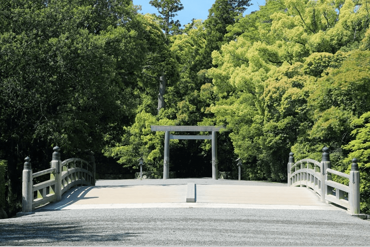 伊勢神宮外宮の橋
